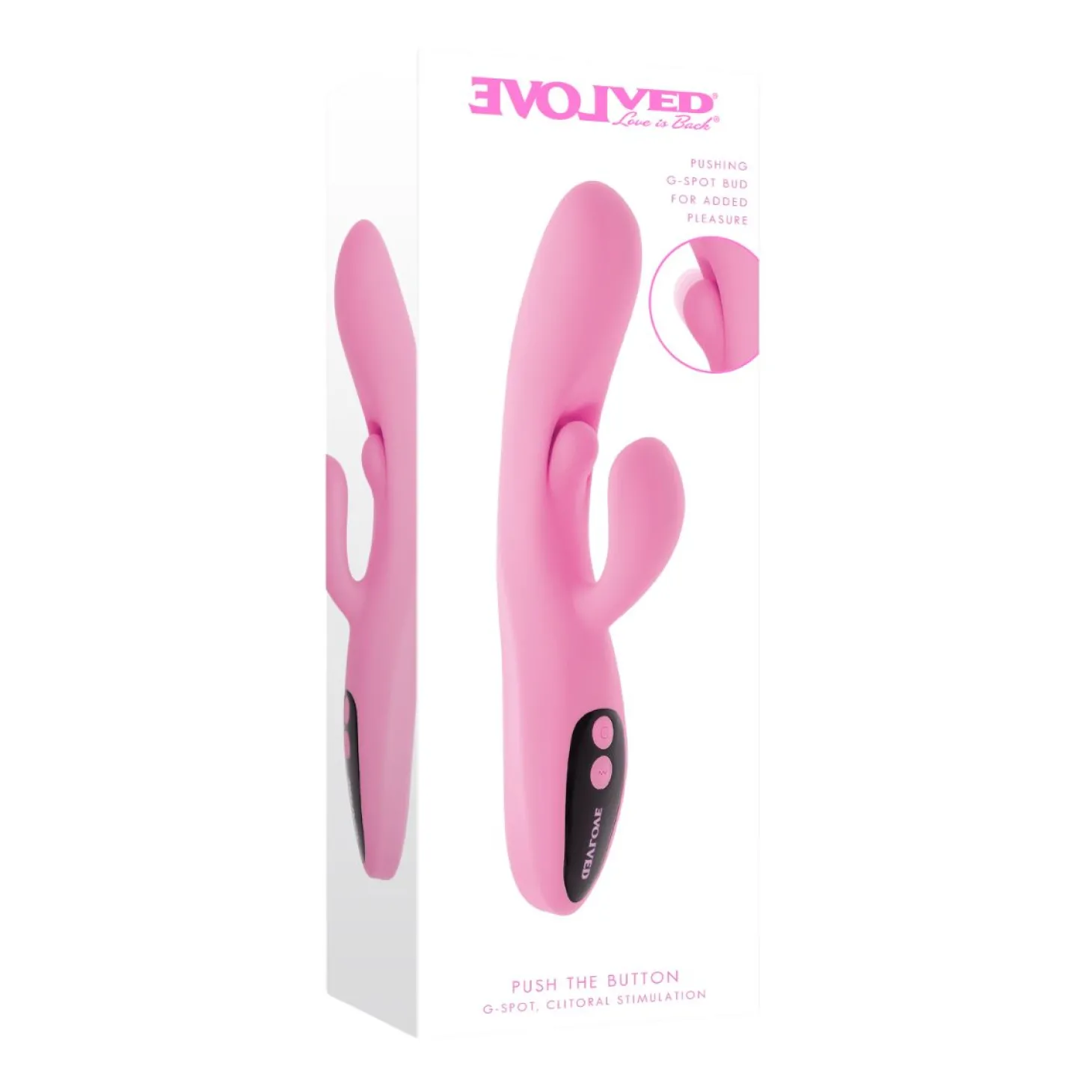Evolved - Push The Button Vibrator - Roze