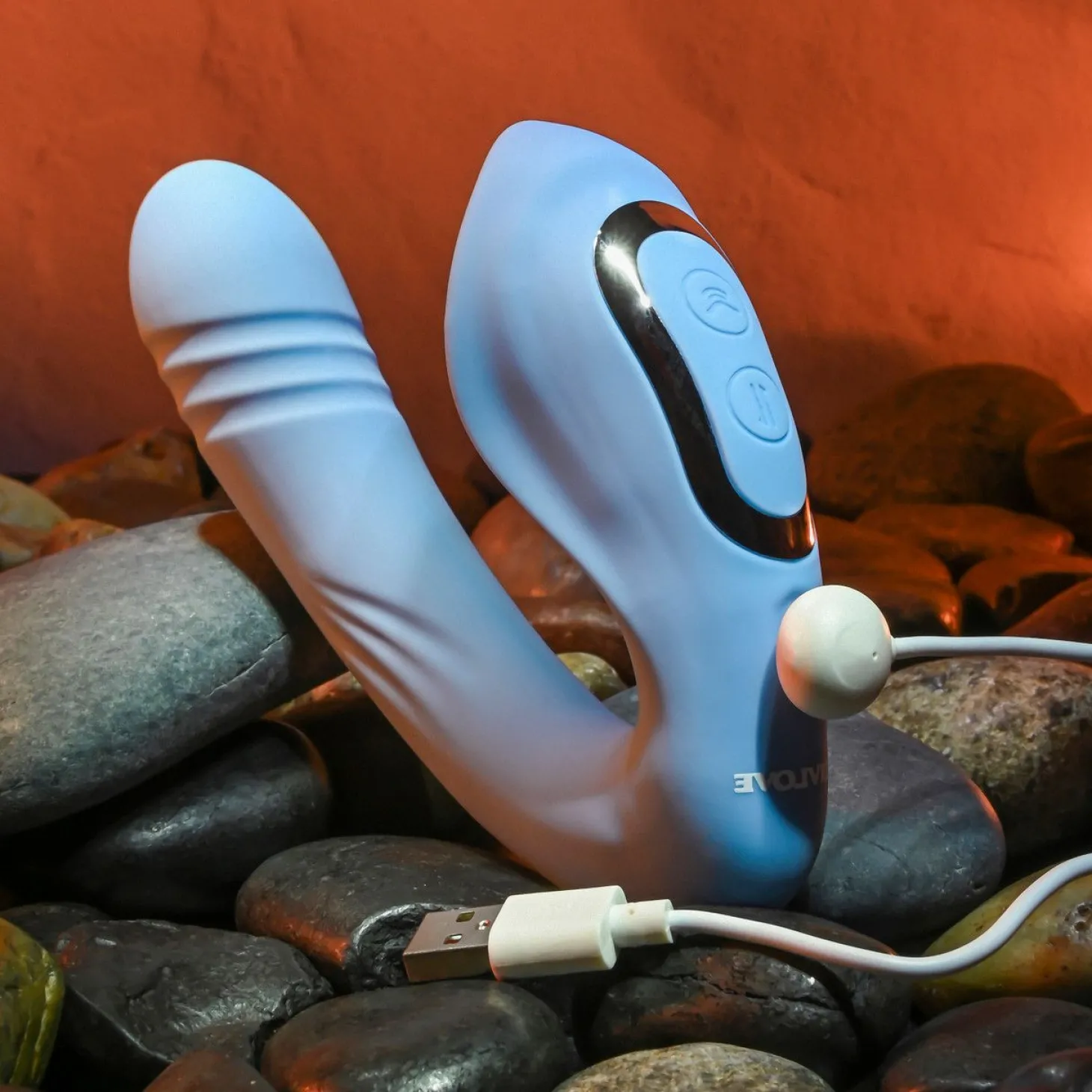 Evolved - Tap and Trust Vibrator - Lichtblauw