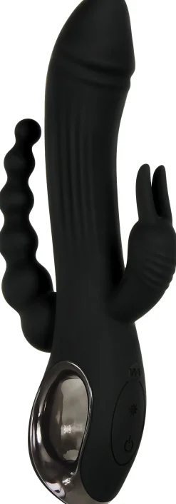 Evolved - Trifecta Rabbit Vibrator - Zwart
