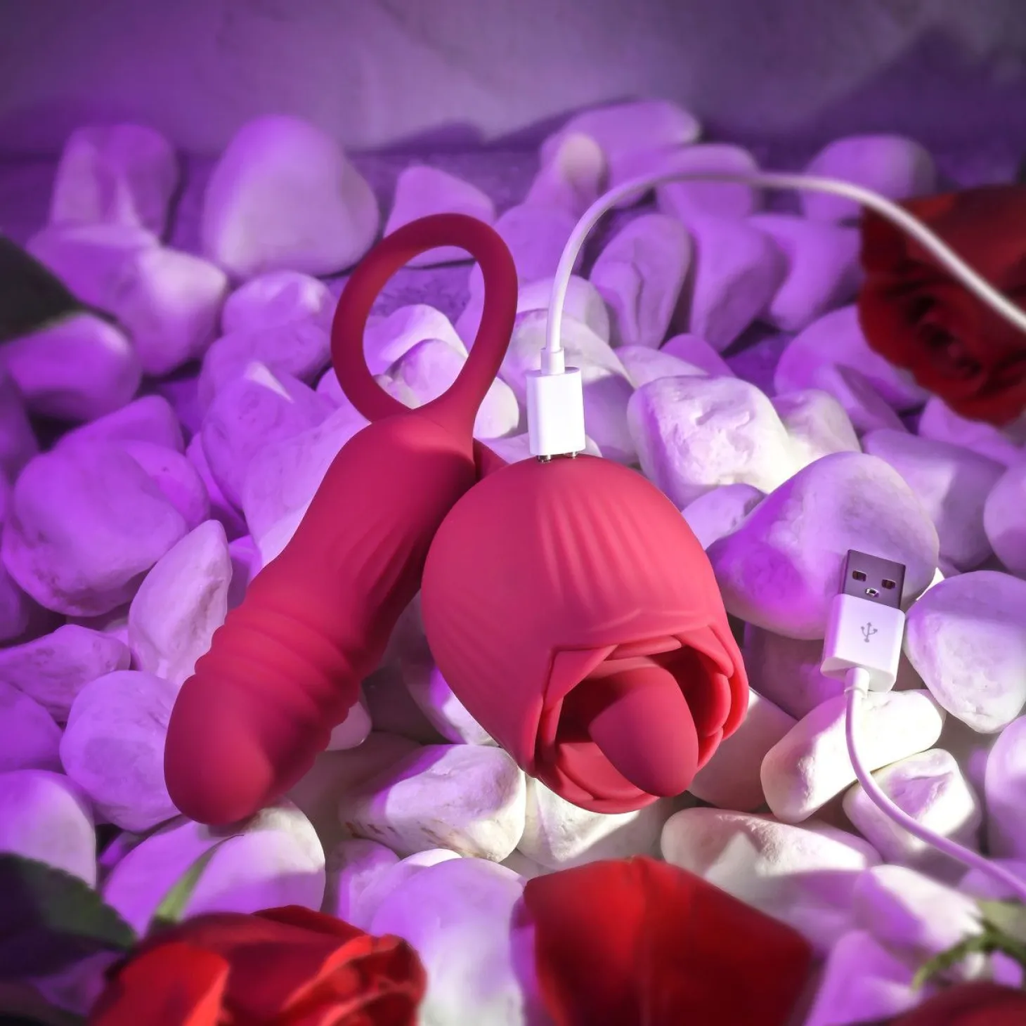 Evolved - Wild Rose Tong Vibrator - Rood