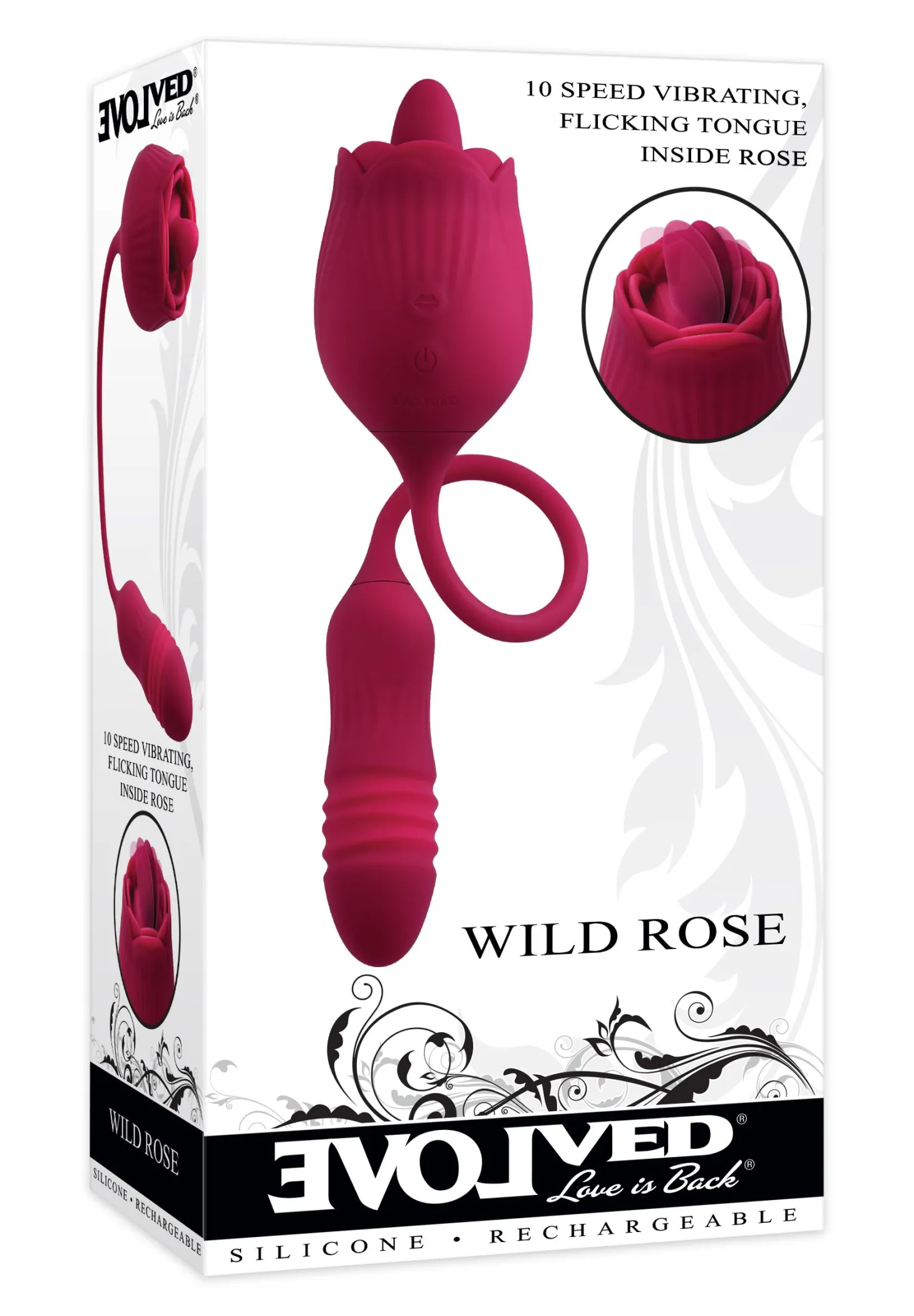 Evolved - Wild Rose Tong Vibrator - Rood