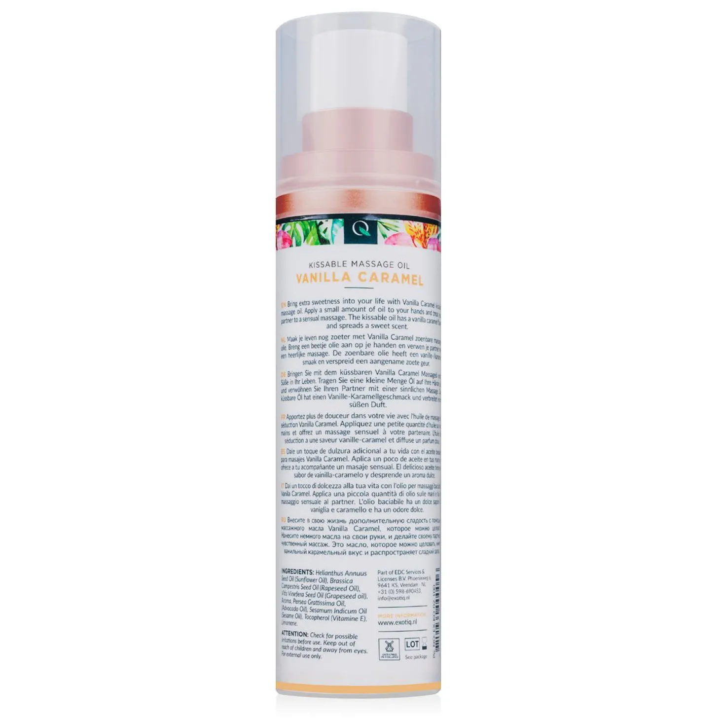 Exotiq Massageolie Vanilla Caramel - 100 ml