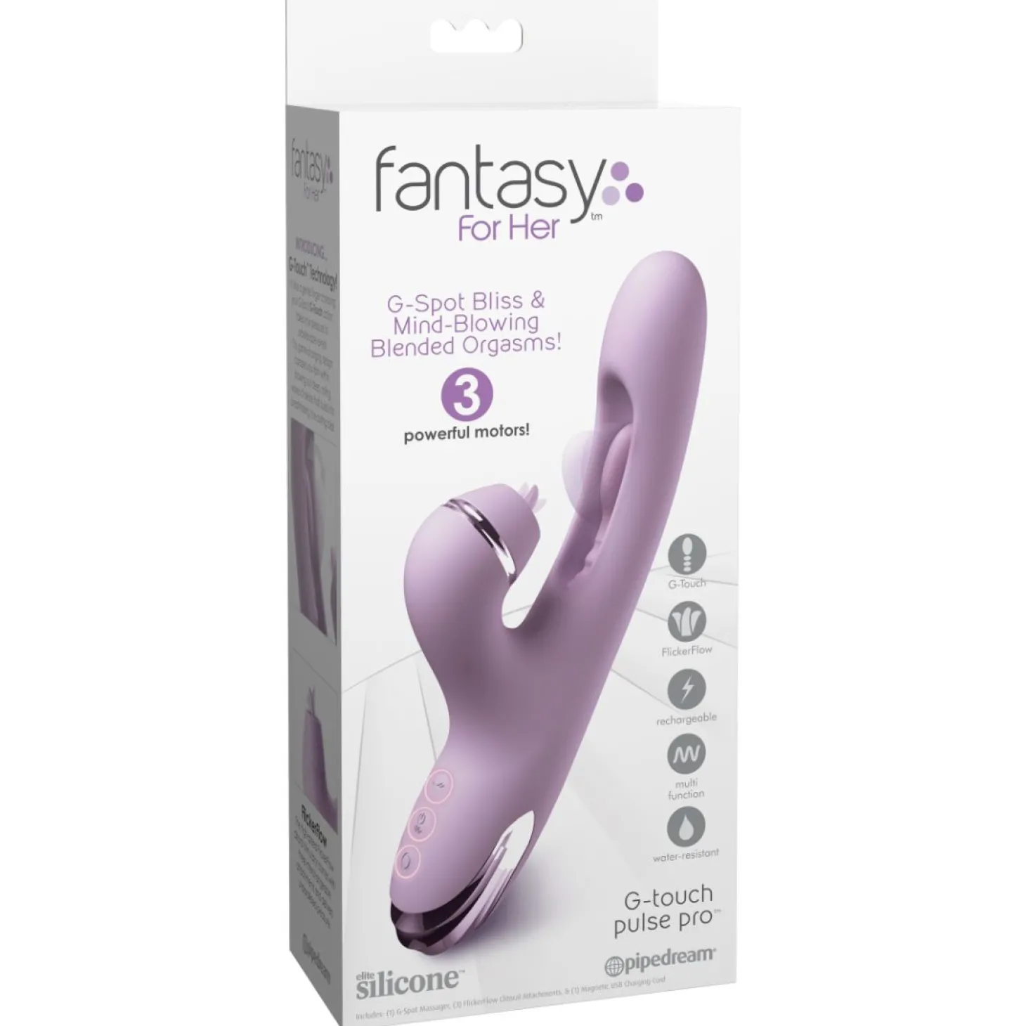 Fantasy For Her - G-Touch Pulse Pro Rabbit - Paars