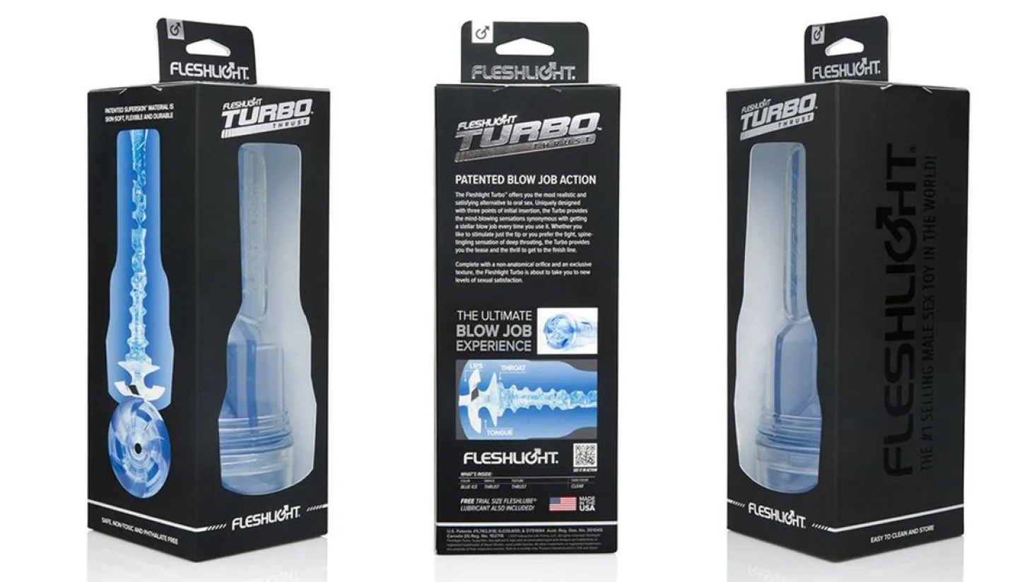 Fleshlight Turbo Thrust - Ijsblauw
