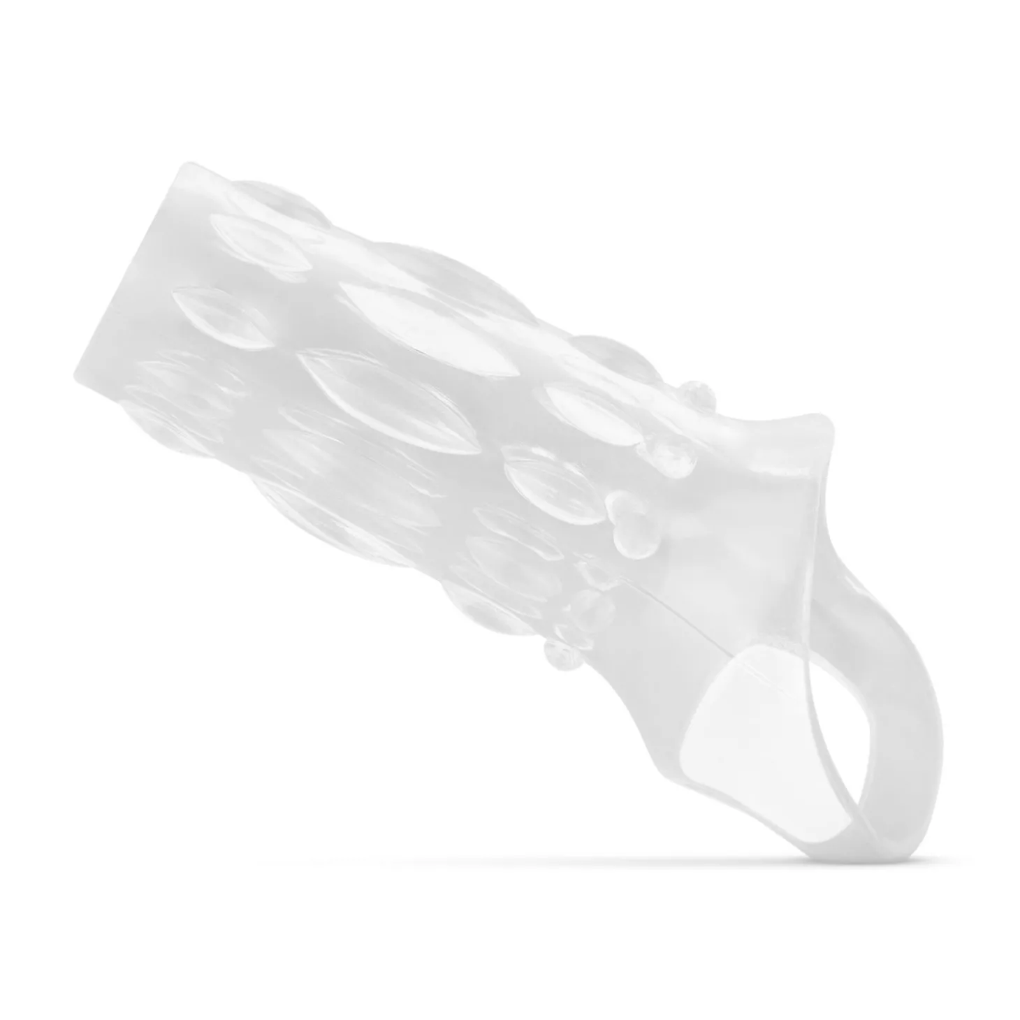 Genopte Open Penis Sleeve - Transparant