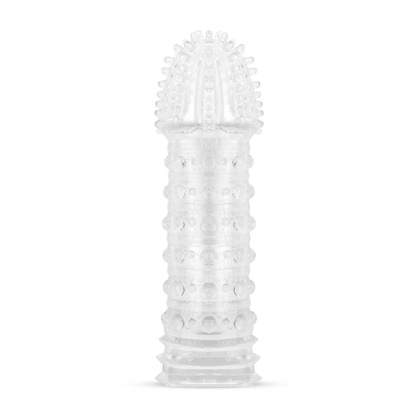 Genopte Penis Sleeve - Transparant