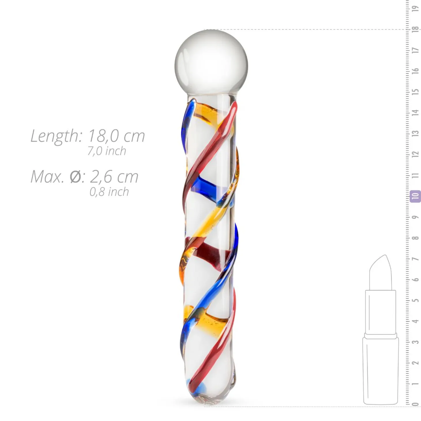 Gildo - Glazen Dildo No. 10 - 18 cm