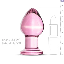 Gildo - Roze Glazen Buttplug No. 27 - 9 cm