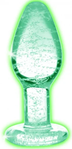 Glow-in-the-Dark Anaalplug Van Glas - Large