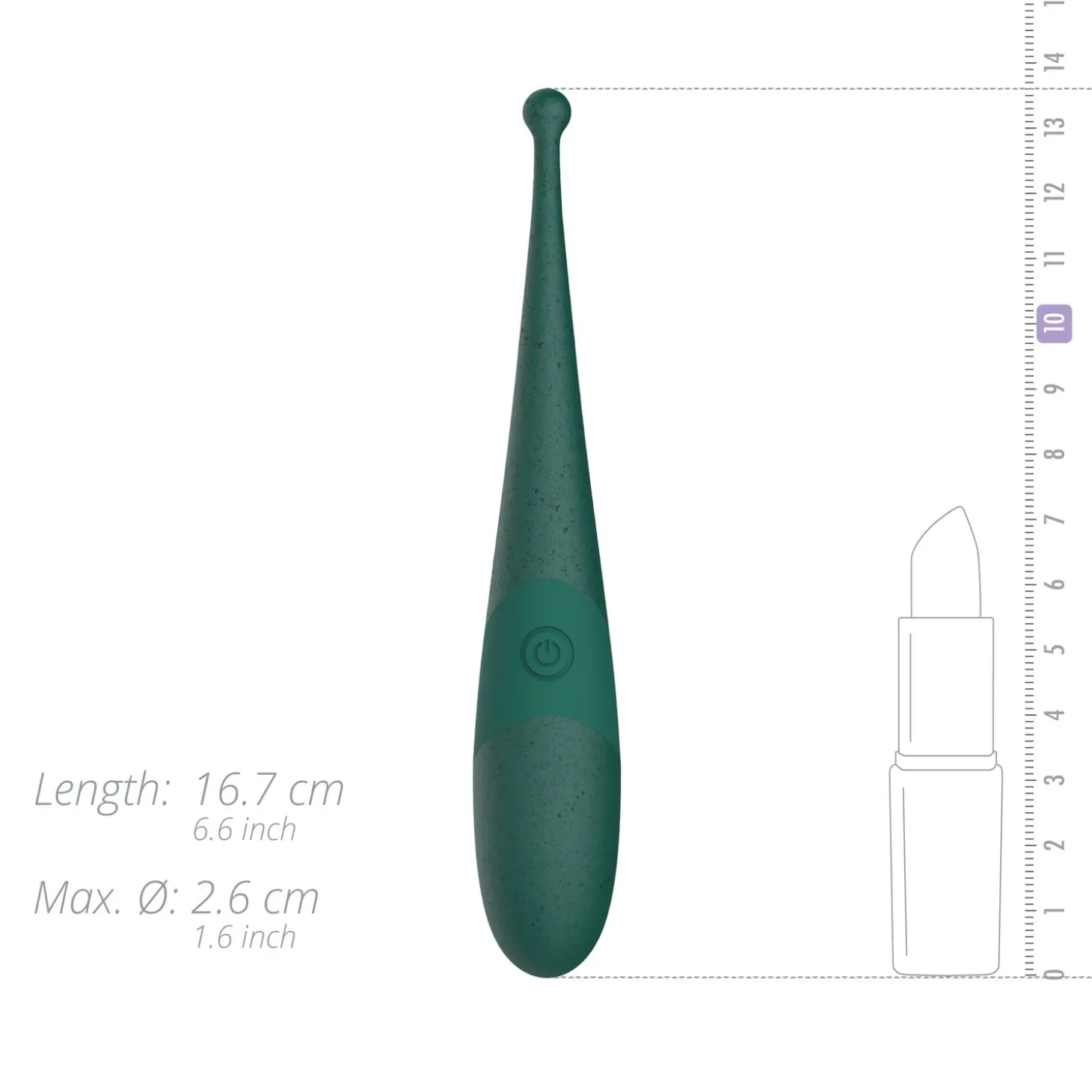 Gløv - Luna Eco Pin-Point Vibrator - Groen