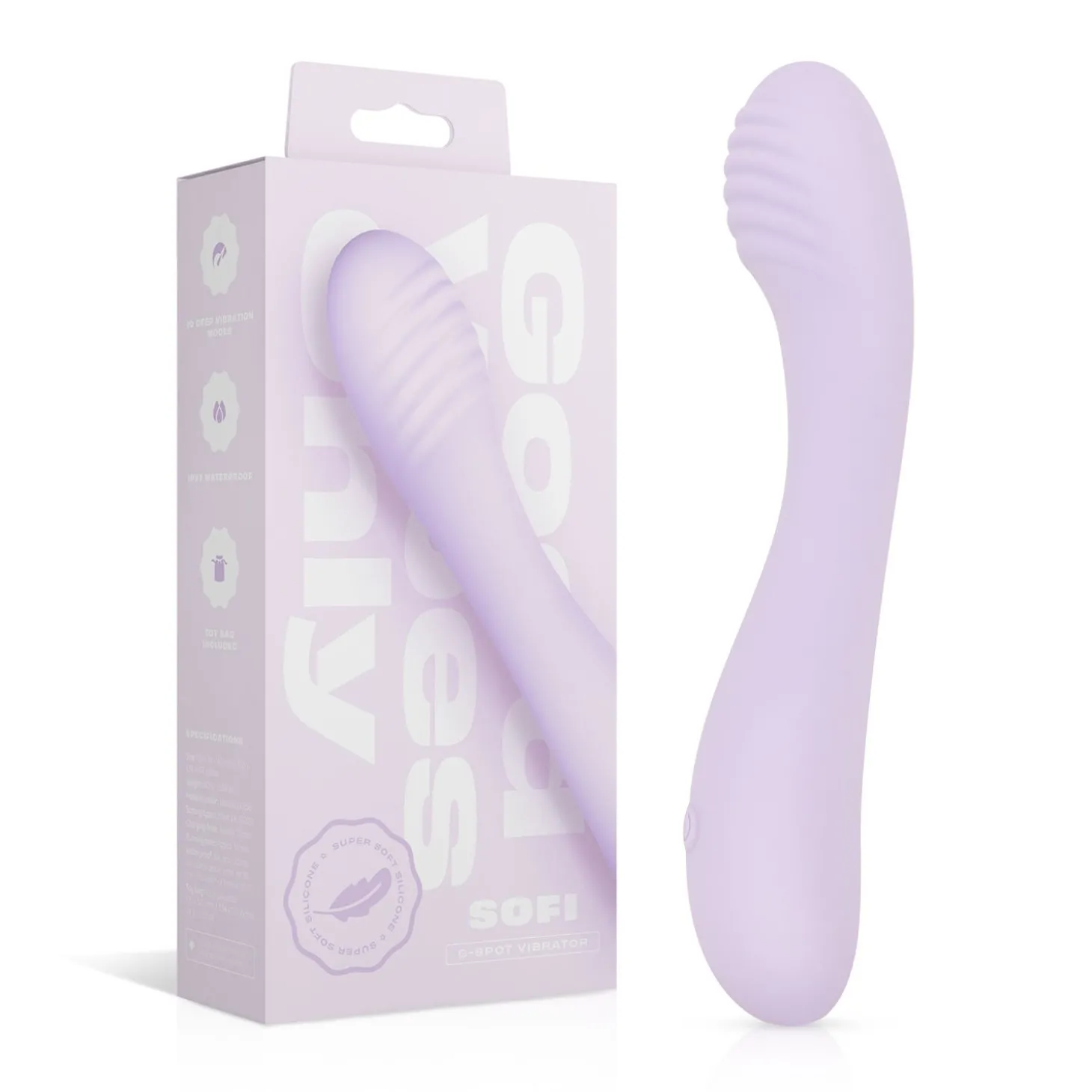 Good Vibes Only - G-spot Vibrator - Soft Silicone - Paars
