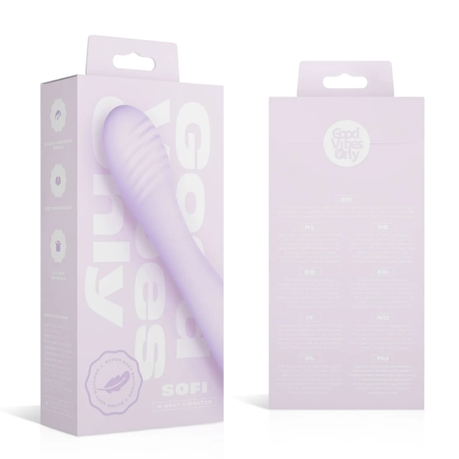 Good Vibes Only - G-spot Vibrator - Soft Silicone - Paars