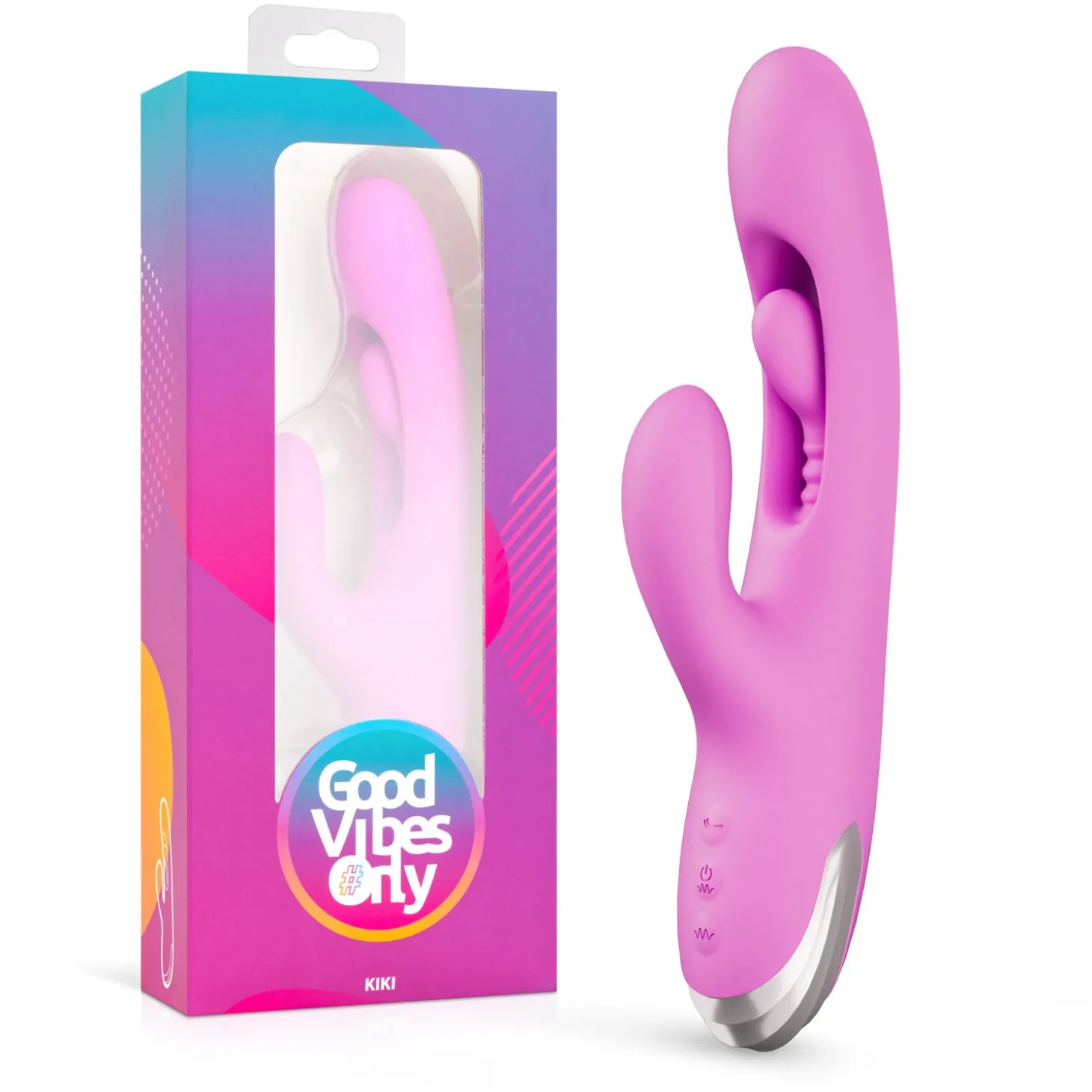 Good Vibes Only - Rabbit Vibrator Moving Finger - Paars