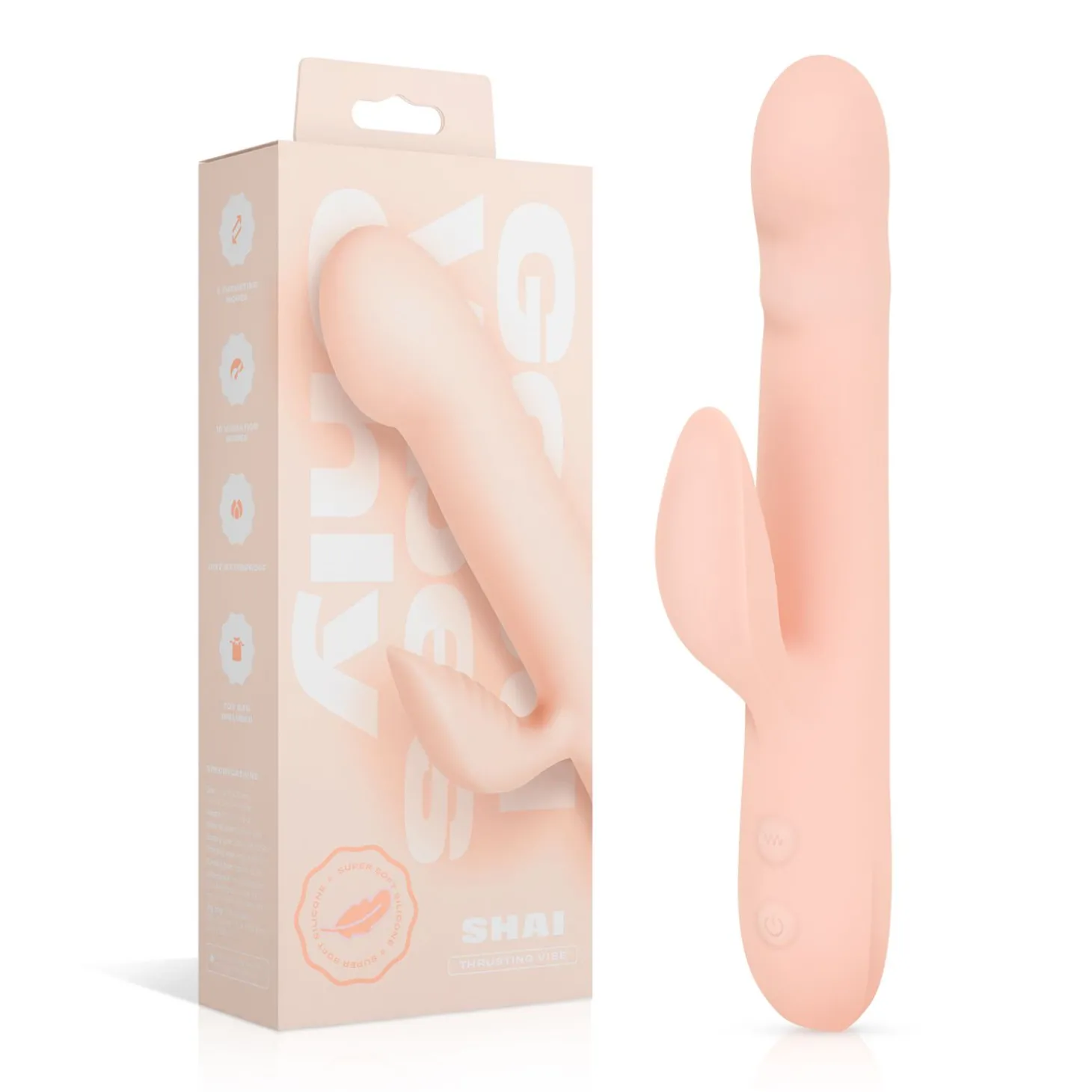 Good Vibes Only - Stotende Vibrator - Soft Silicone - Roze