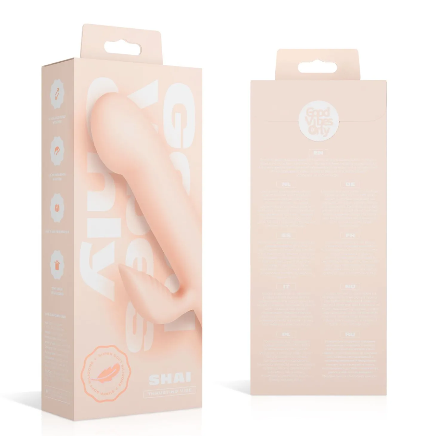 Good Vibes Only - Stotende Vibrator - Soft Silicone - Roze