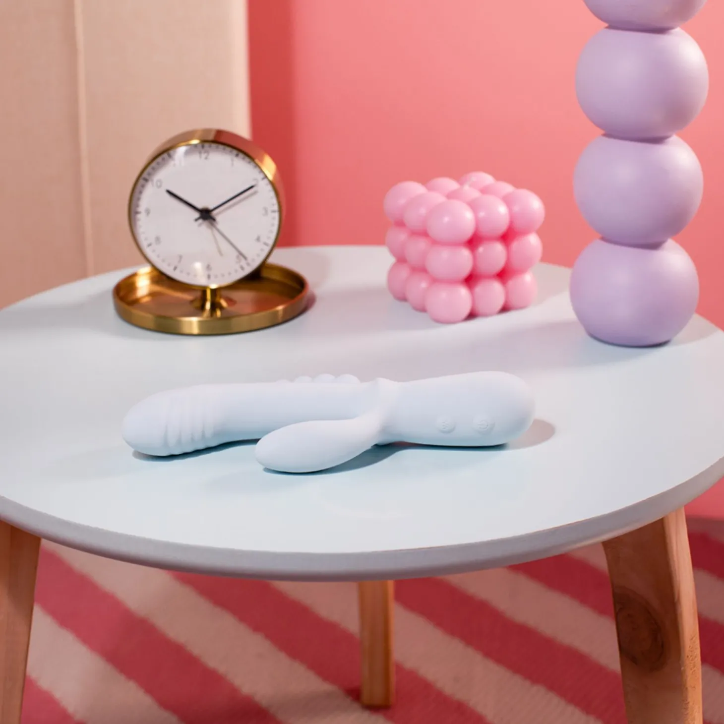 Good Vibes Only - Triple Stimulation Vibe - Soft Silicone - Blauw