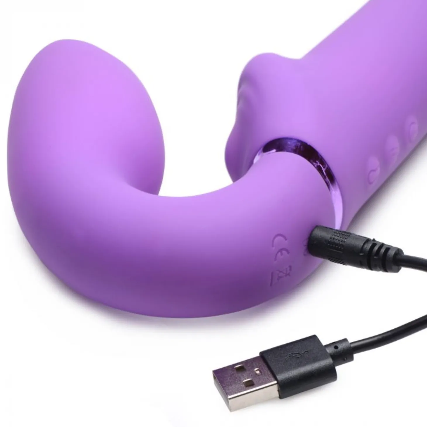 G-Pulse Vibrerende Strapless Strap-On - Paars