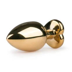 Grote buttplug met hart - Goud/Roze