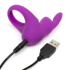 Happy Rabbit – Rabbit Cockring – Zwart