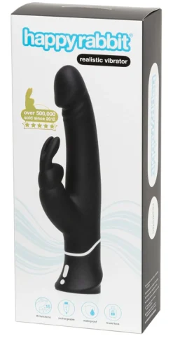 Happy Rabbit – Realistic Rabbit Vibrator – Zwart