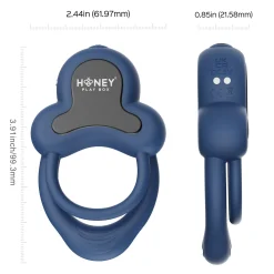 HoneyPlayBox - Anello-App-Controlled Vibrating Double Cock Ring & clitoris