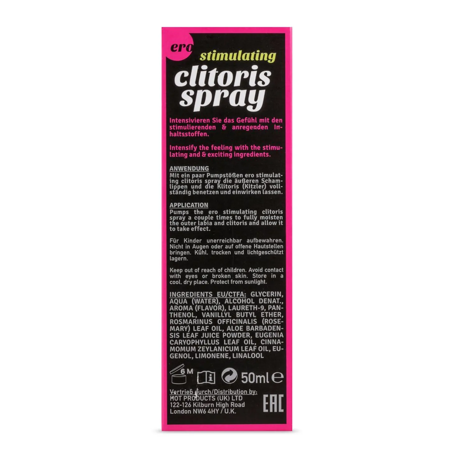 HOT Stimulerende Clitoris Spray - 50 ml