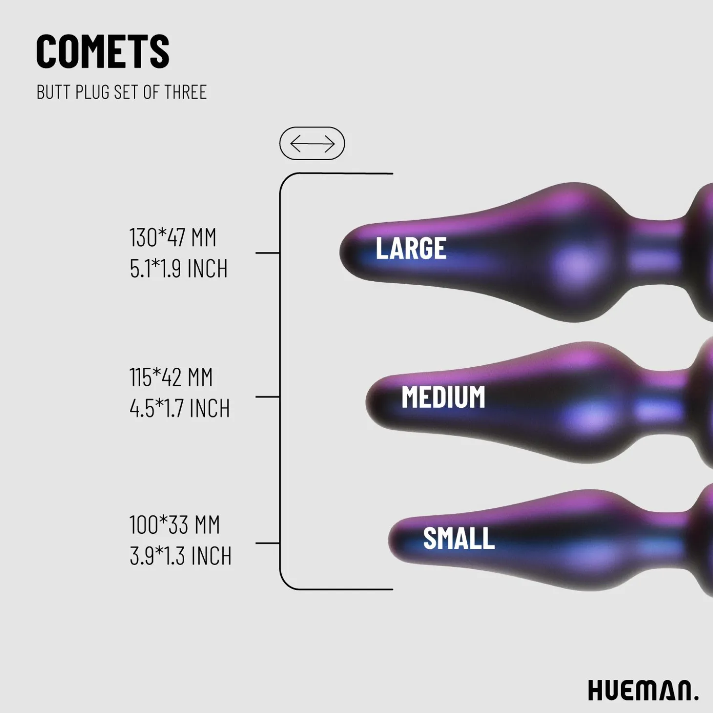 Hueman - Comets Buttplug Set