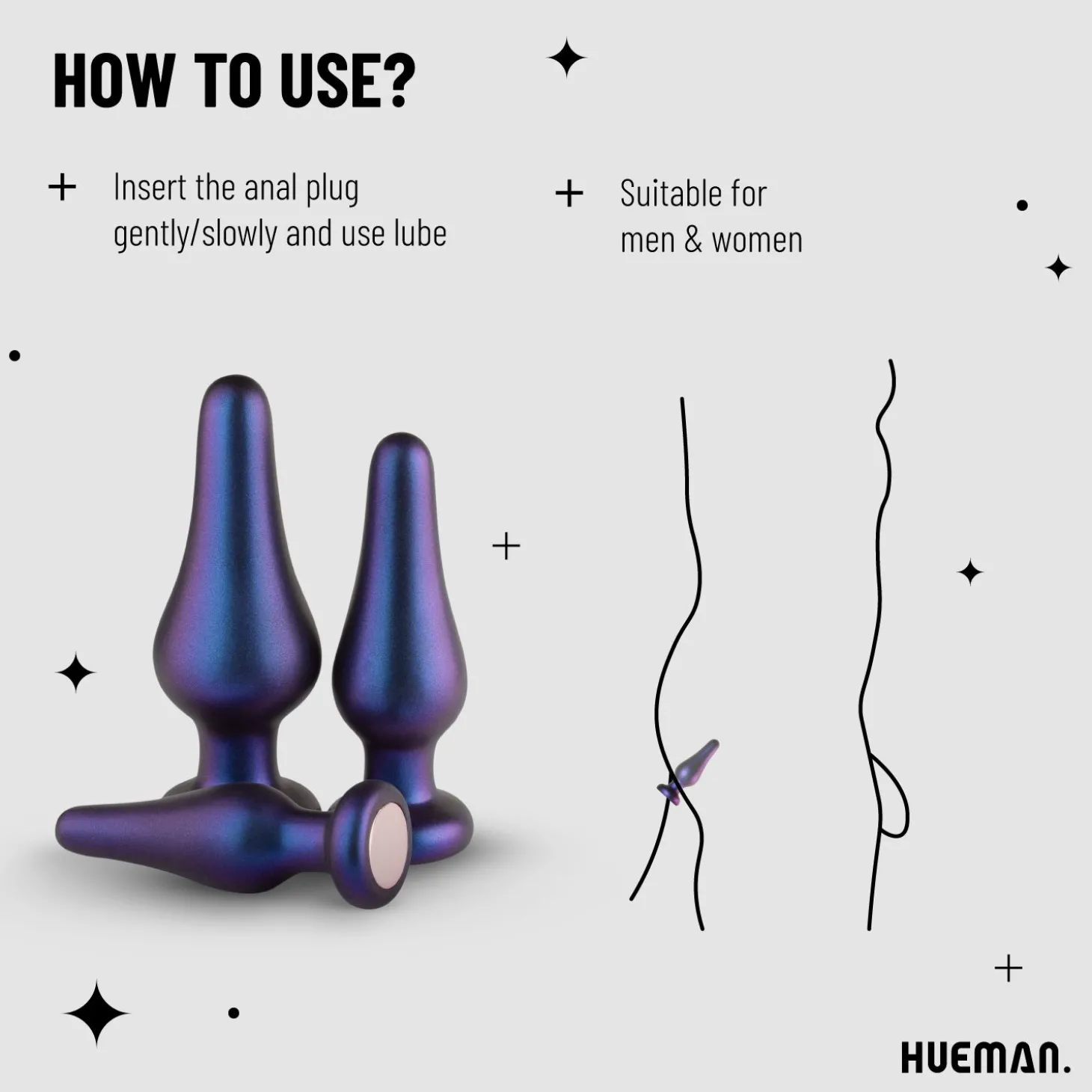 Hueman - Comets Buttplug Set