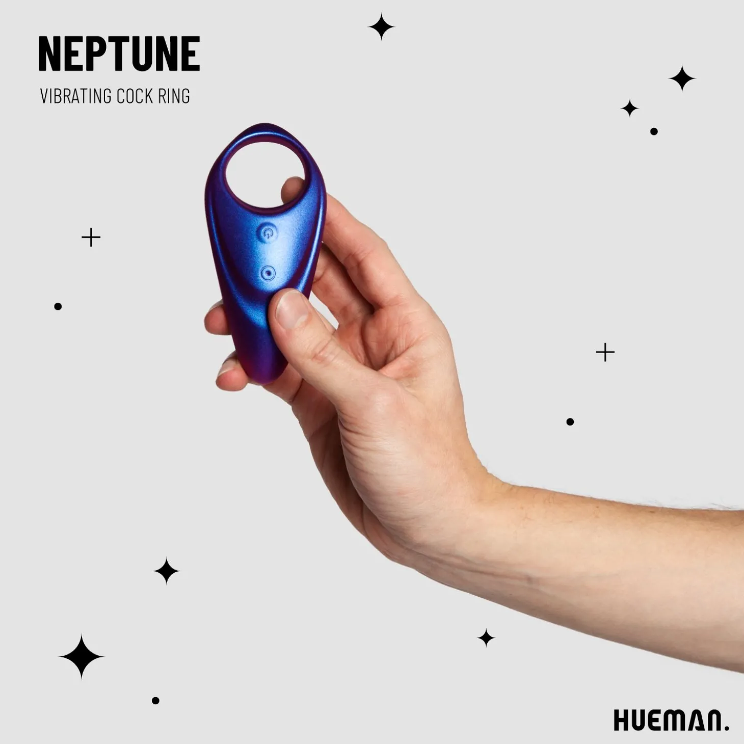 Hueman - Neptune Vibrerende Cockring + Afstandsbediening