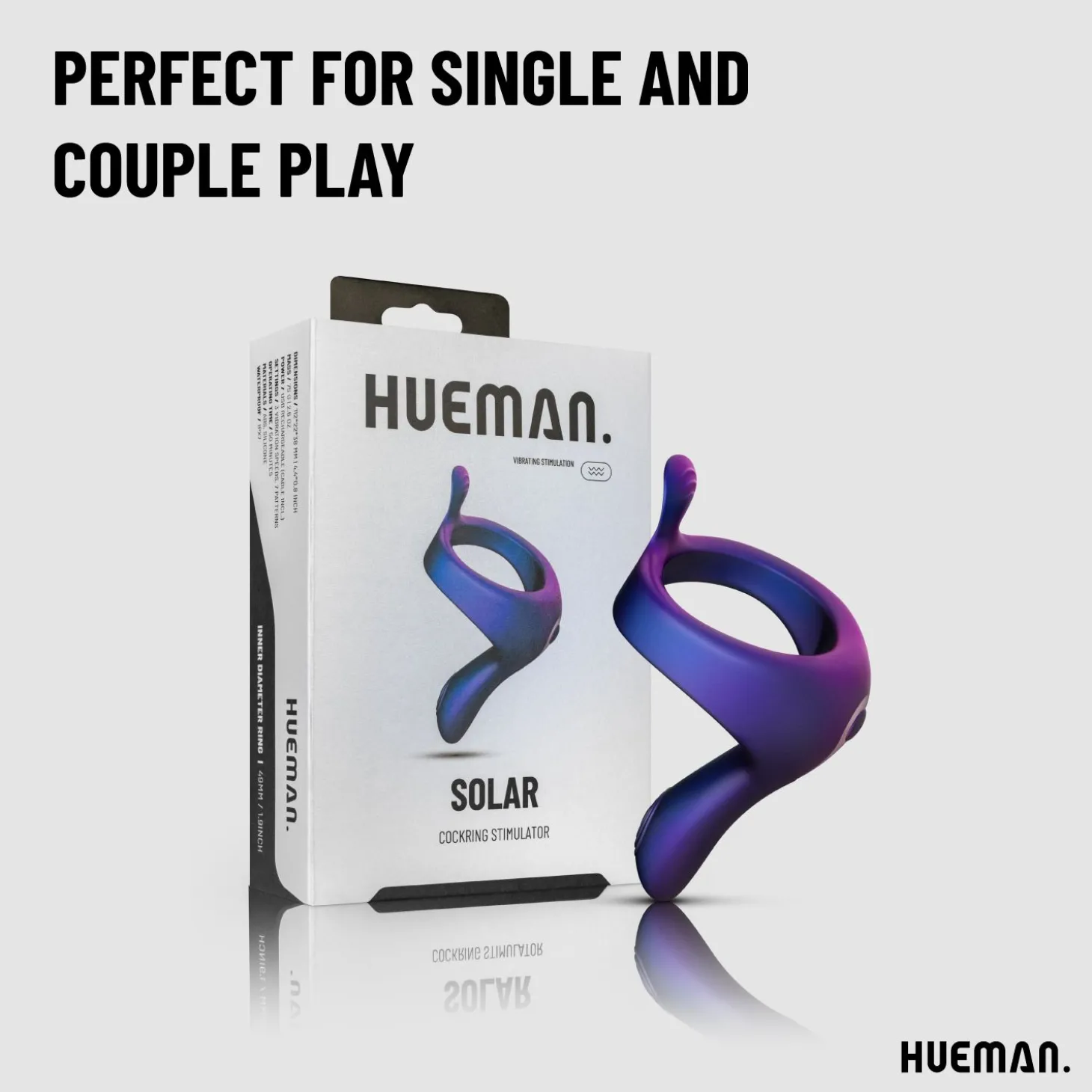 Hueman - Vibrerende Strap-on Cockring