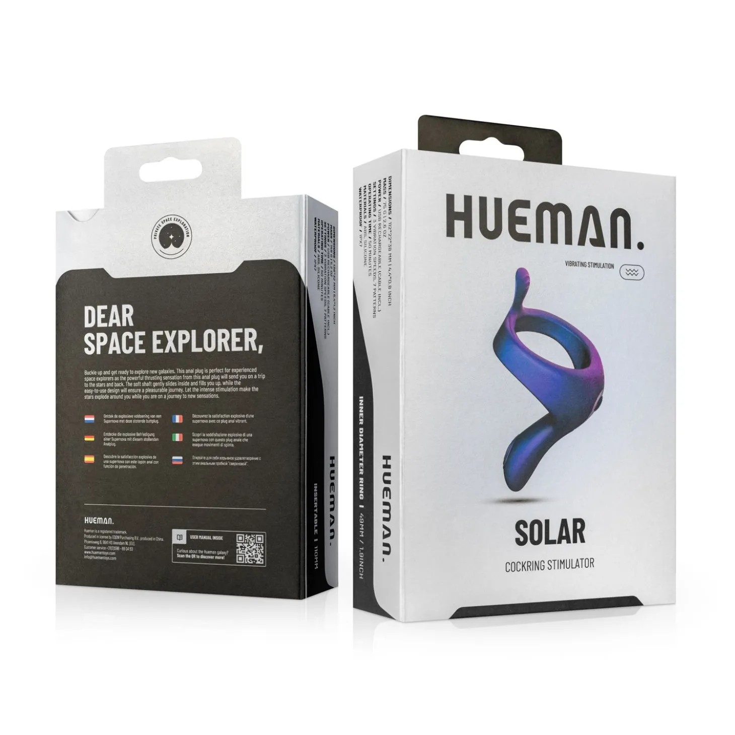Hueman - Vibrerende Strap-on Cockring