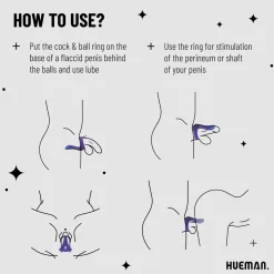 Hueman - Vibrerende Strap-on Cockring