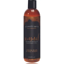 Intimate Earth - Sensual Massageolie  Cacaoboon En Goji Bes - 120 ml