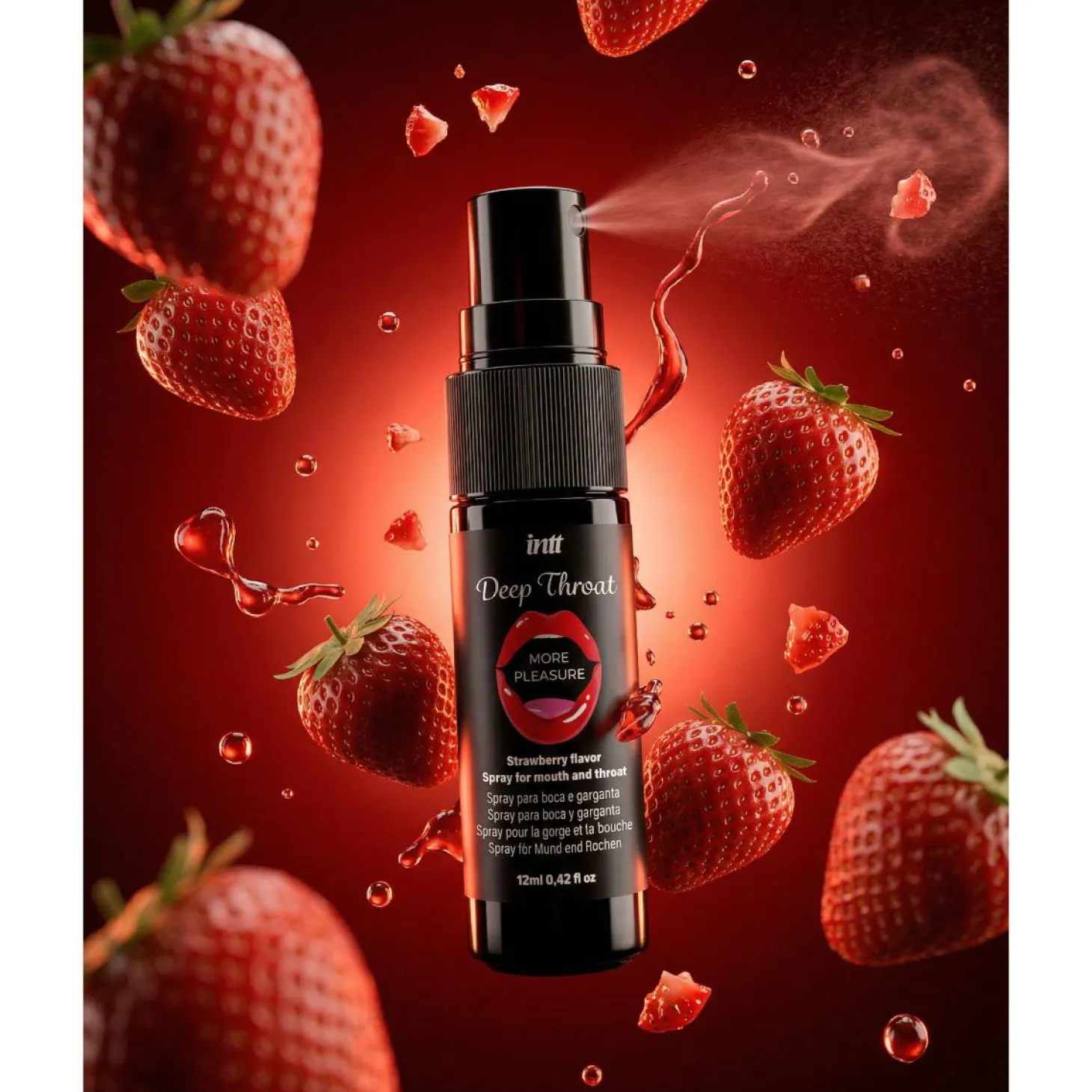 INTT - Spray Deep Throat Strawberry - 12 ml