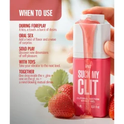 INTT - Suck My Clit Gel Wilde Aardbei - 15ml