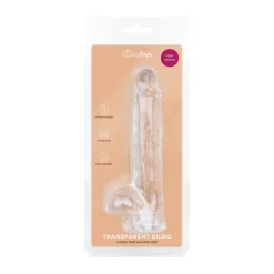 Jelly Dildo met Ballen - 15 cm