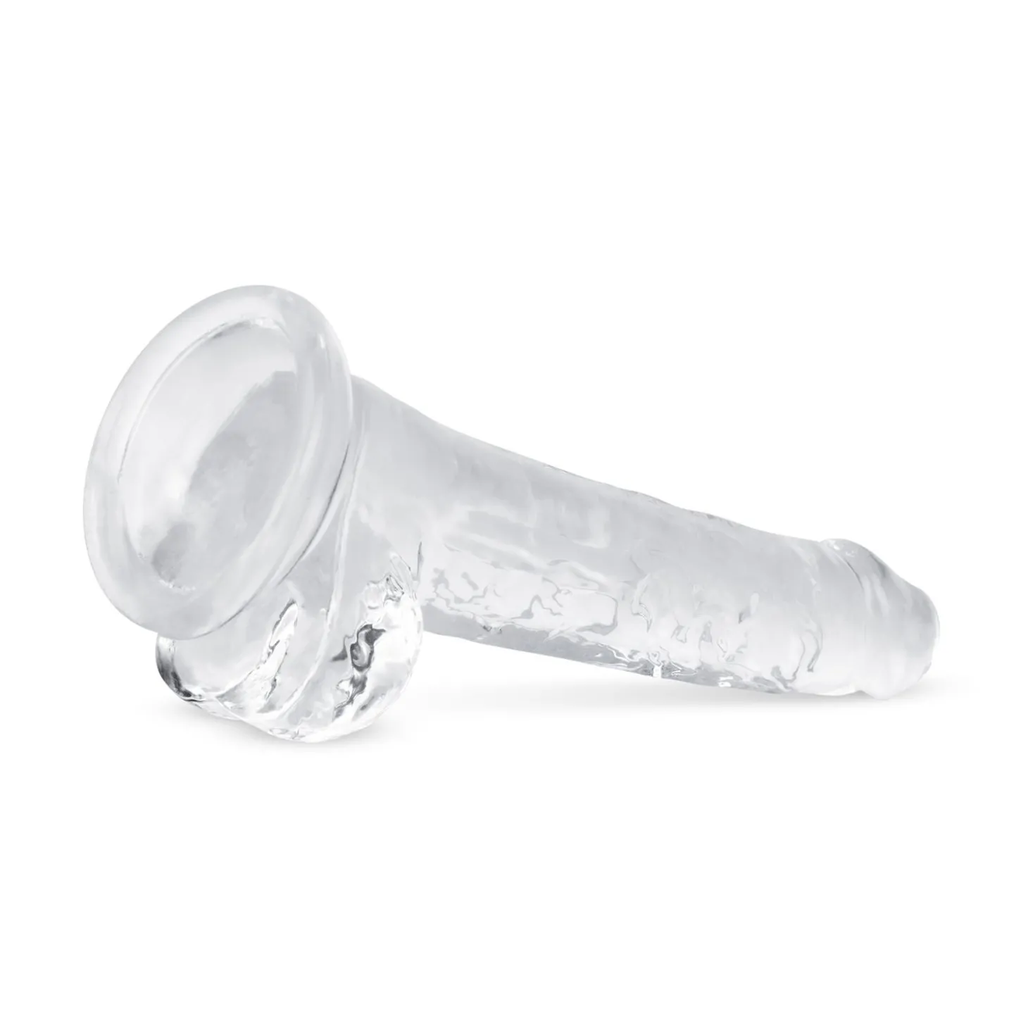 Jelly Dildo met ballen - 17 cm
