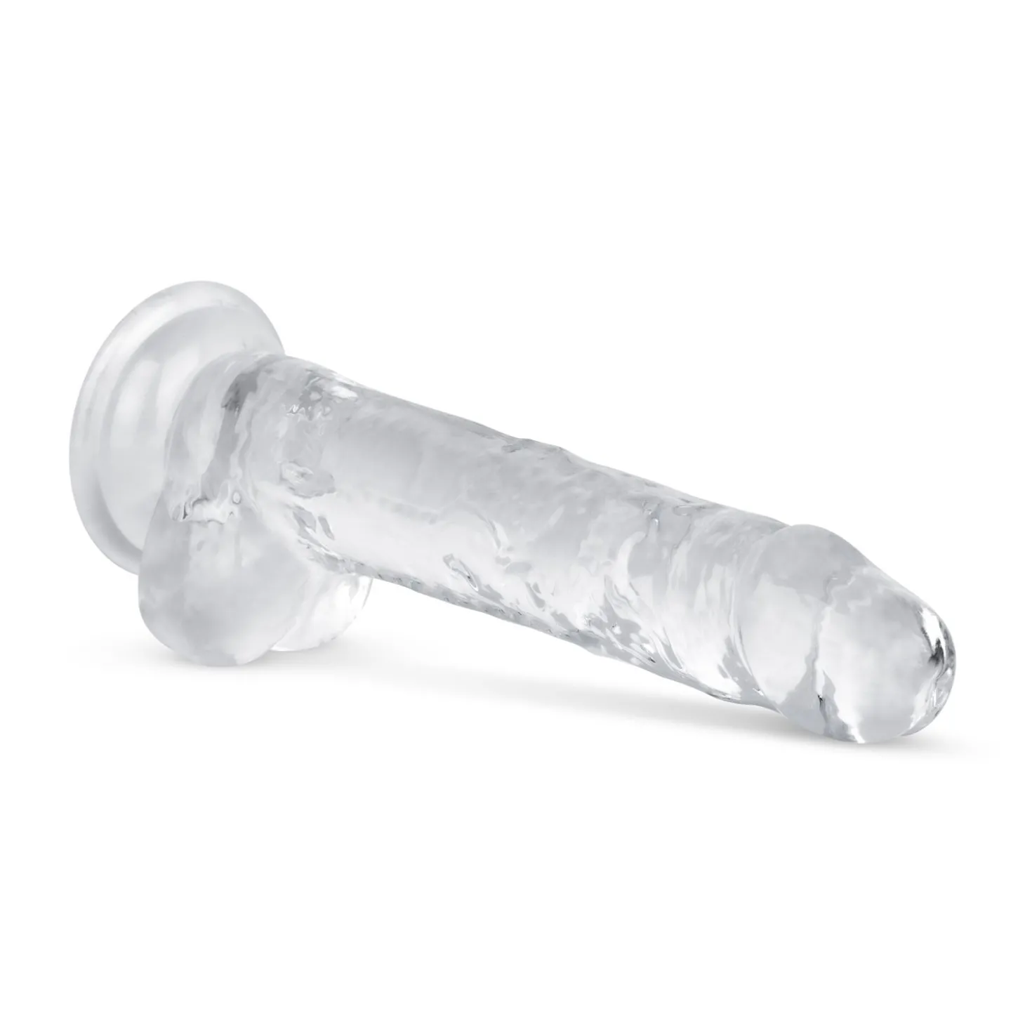Jelly Dildo met ballen - 17 cm