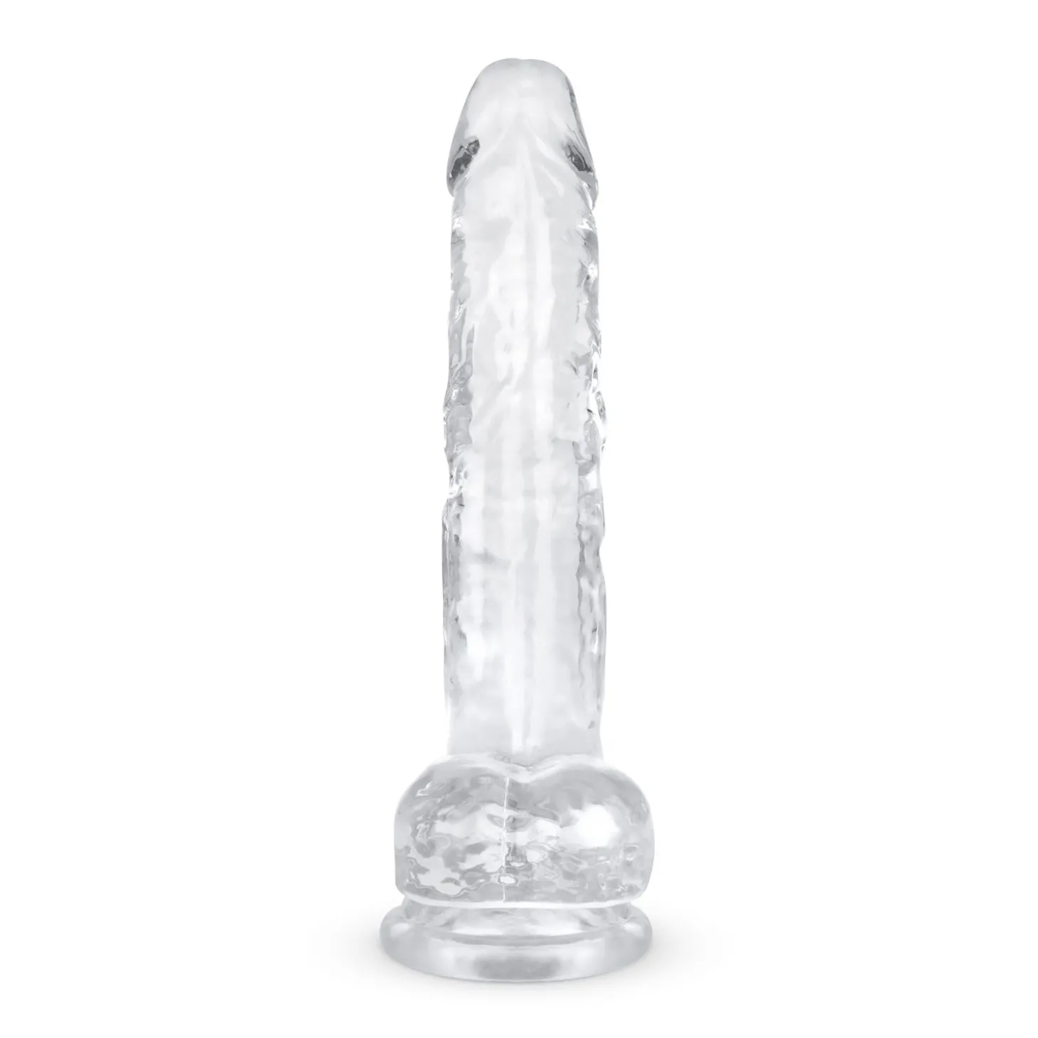Jelly Dildo met ballen - 19 cm