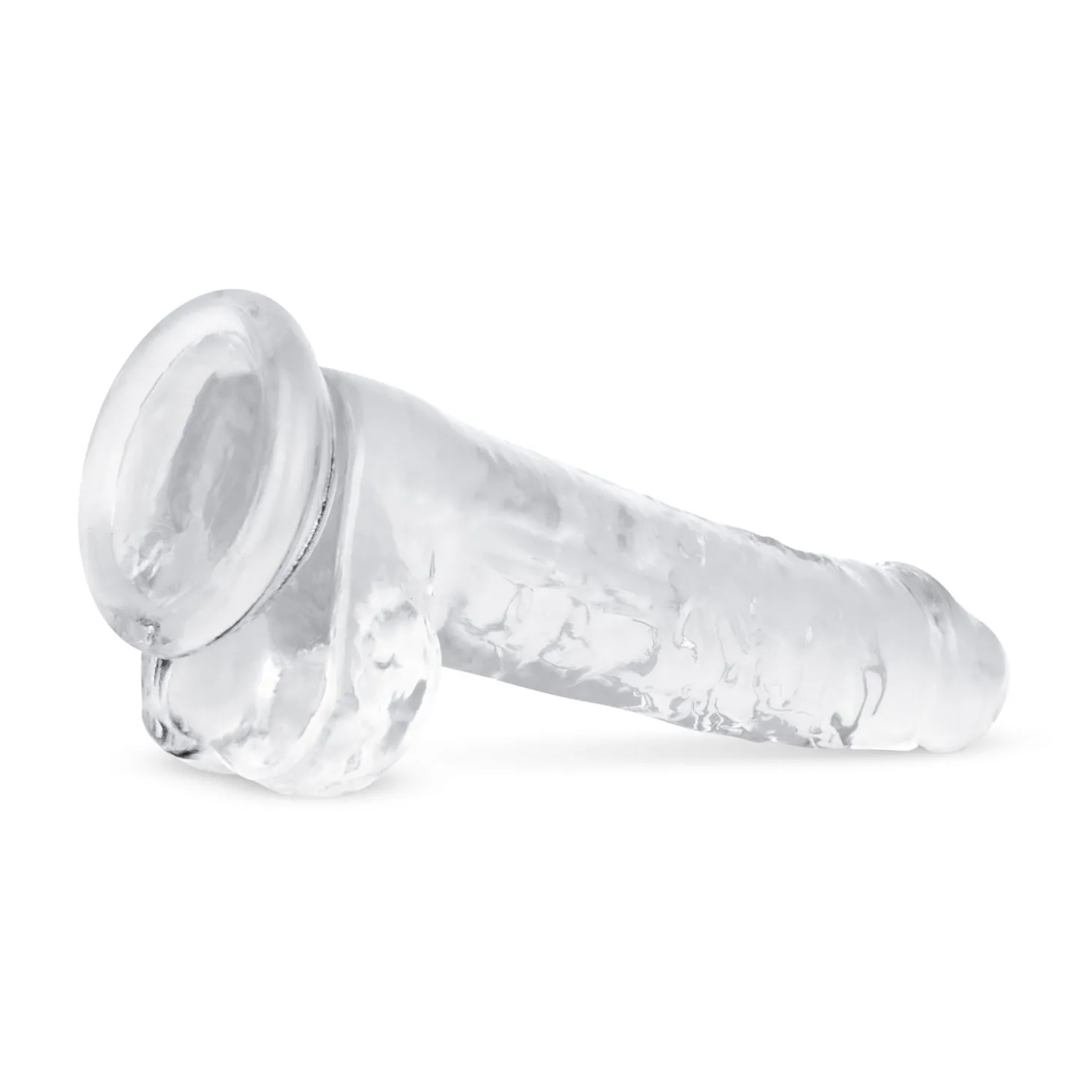 Jelly Dildo met ballen - 19 cm