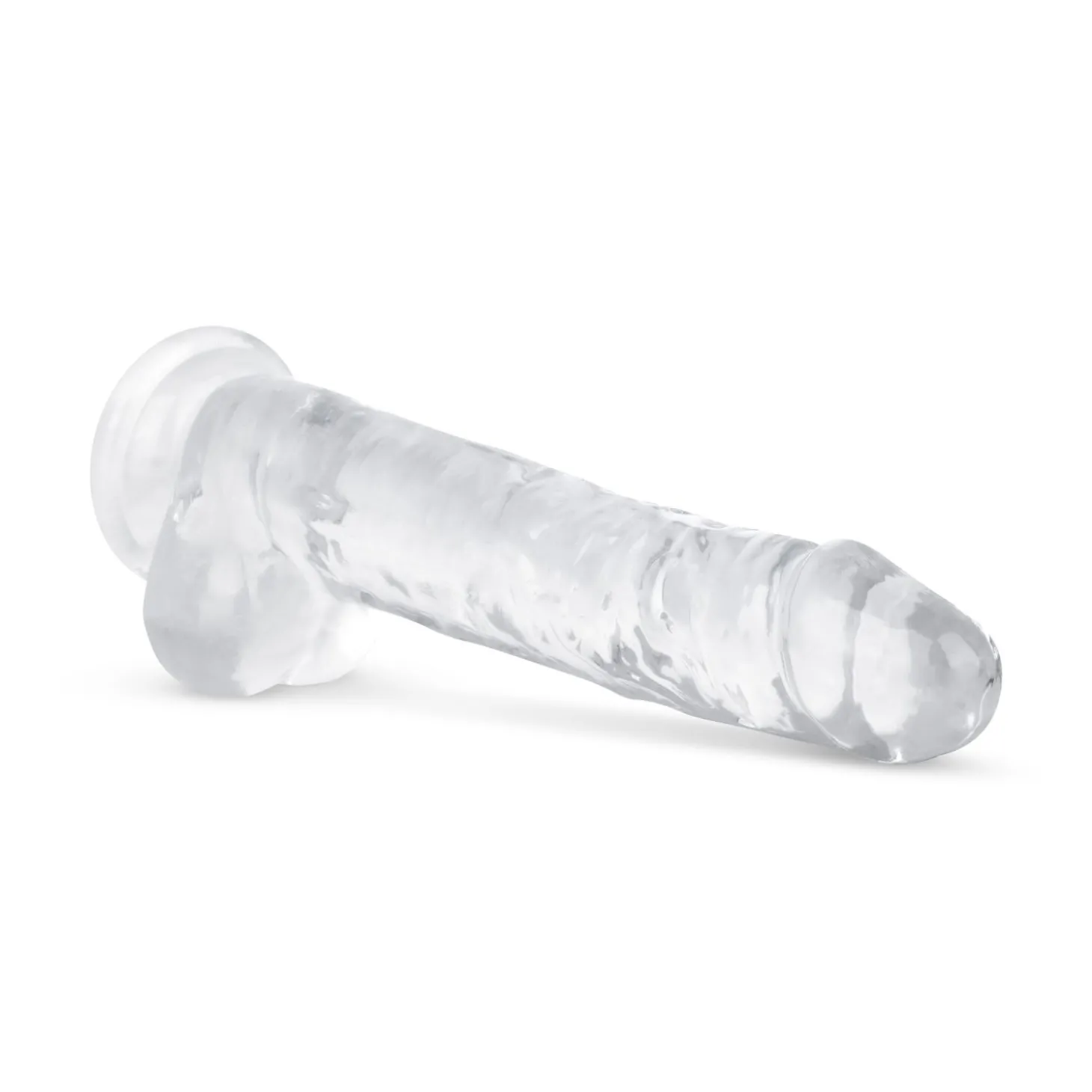 Jelly Dildo met ballen - 19 cm