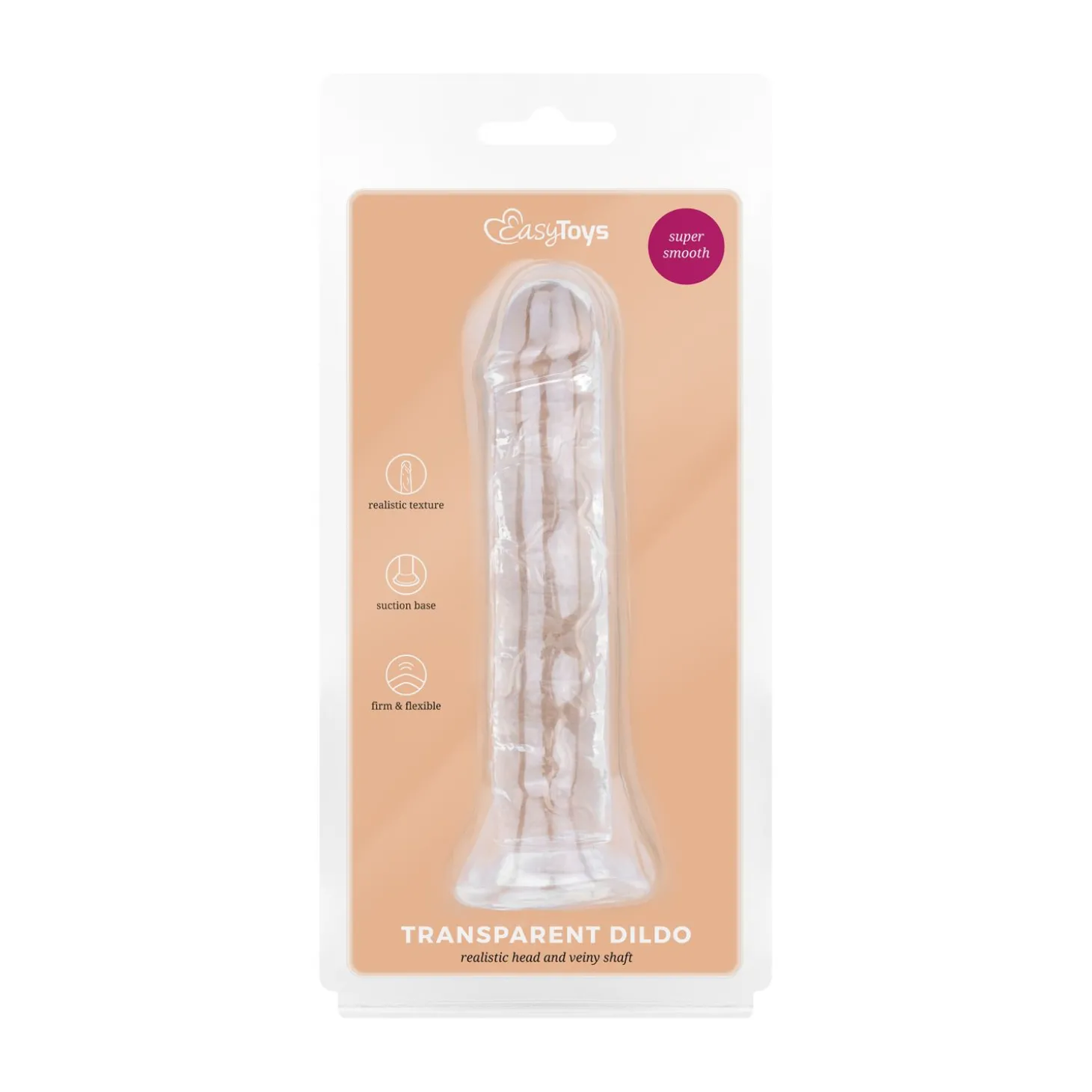 Jelly Dildo zonder Ballen - 14 cm