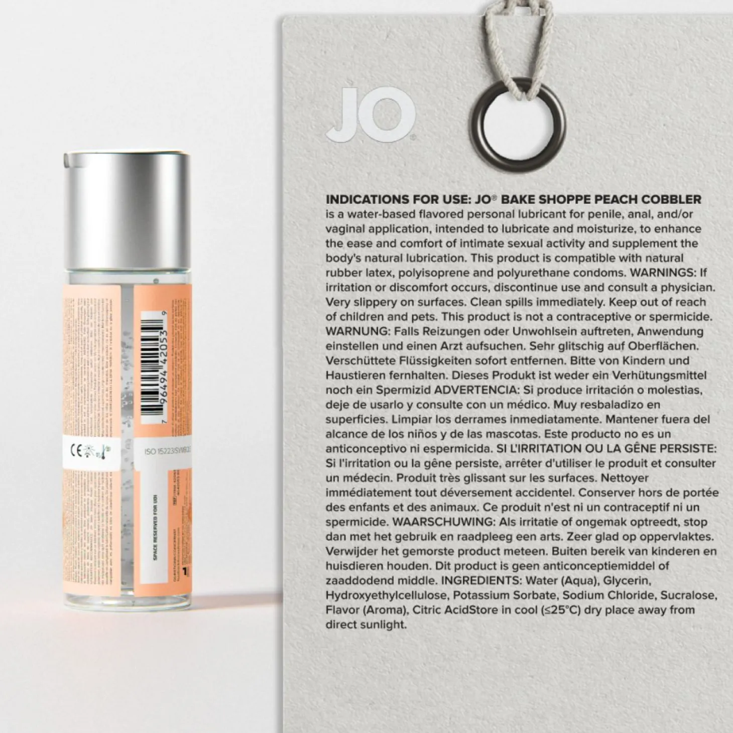 JO - Bake Shoppe Perziktaart Glijmiddel - 60ml