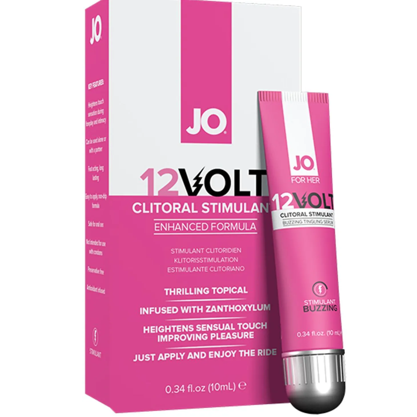 JO - Buzzing 12 Volt Stimulerende Clitoris Gel - 10 ml