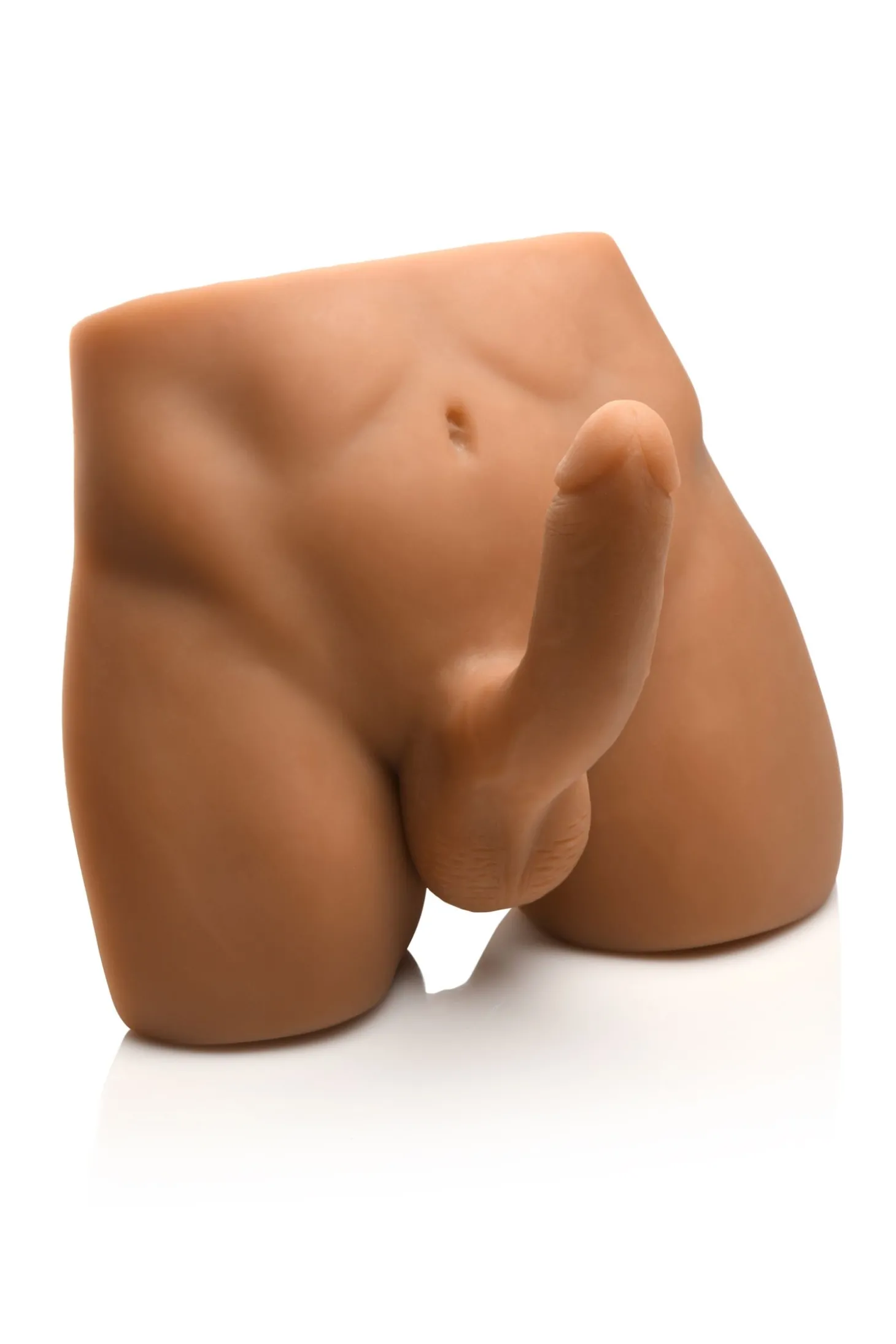 JOCK - Ass Masturbator met Positioneerbare Dildo - Mediumkleurig