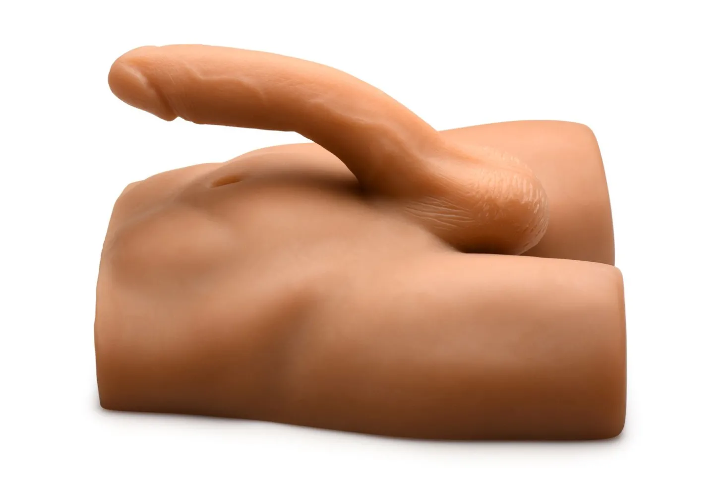 JOCK - Ass Masturbator met Positioneerbare Dildo - Mediumkleurig
