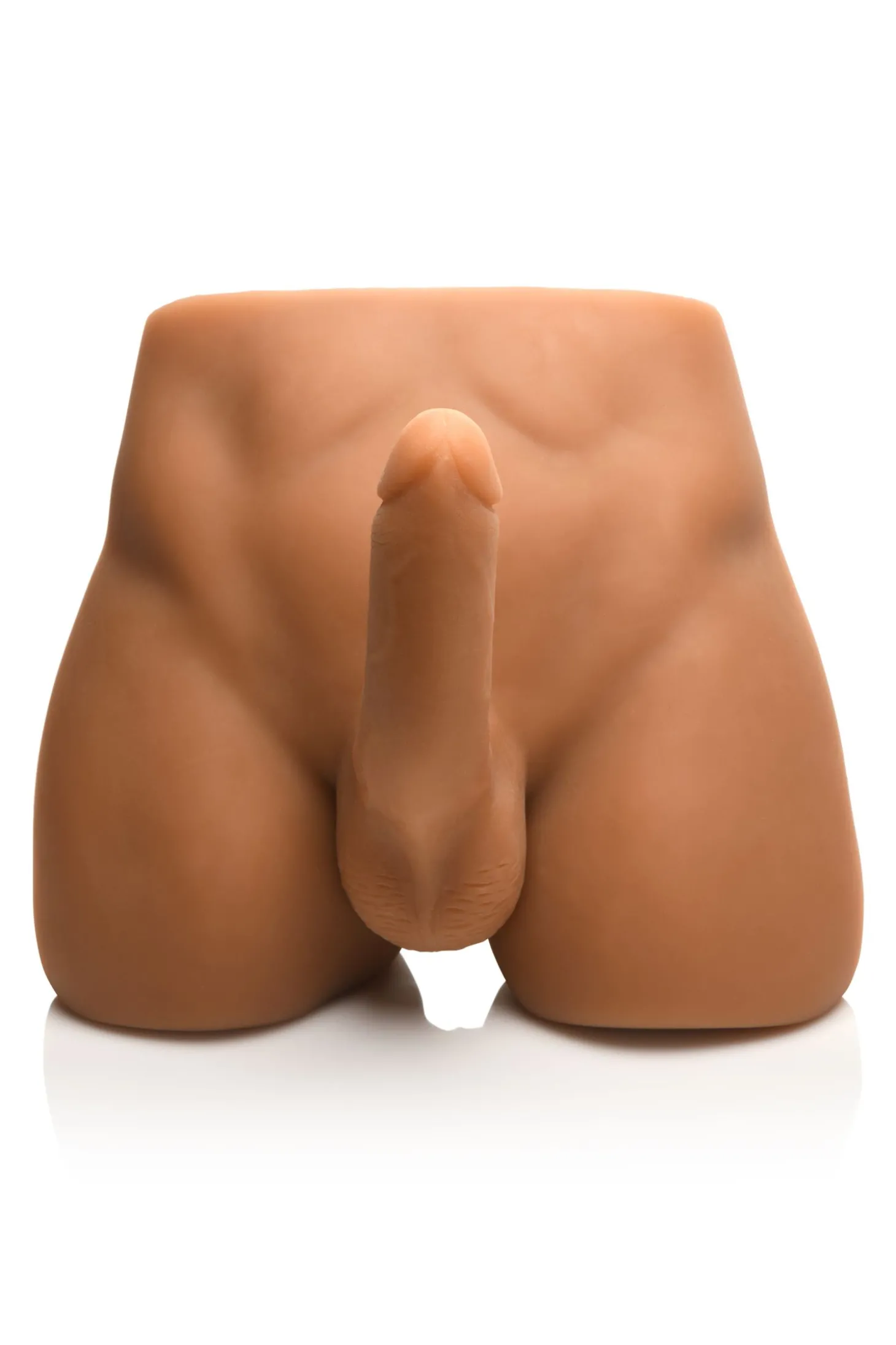 JOCK - Ass Masturbator met Positioneerbare Dildo - Mediumkleurig