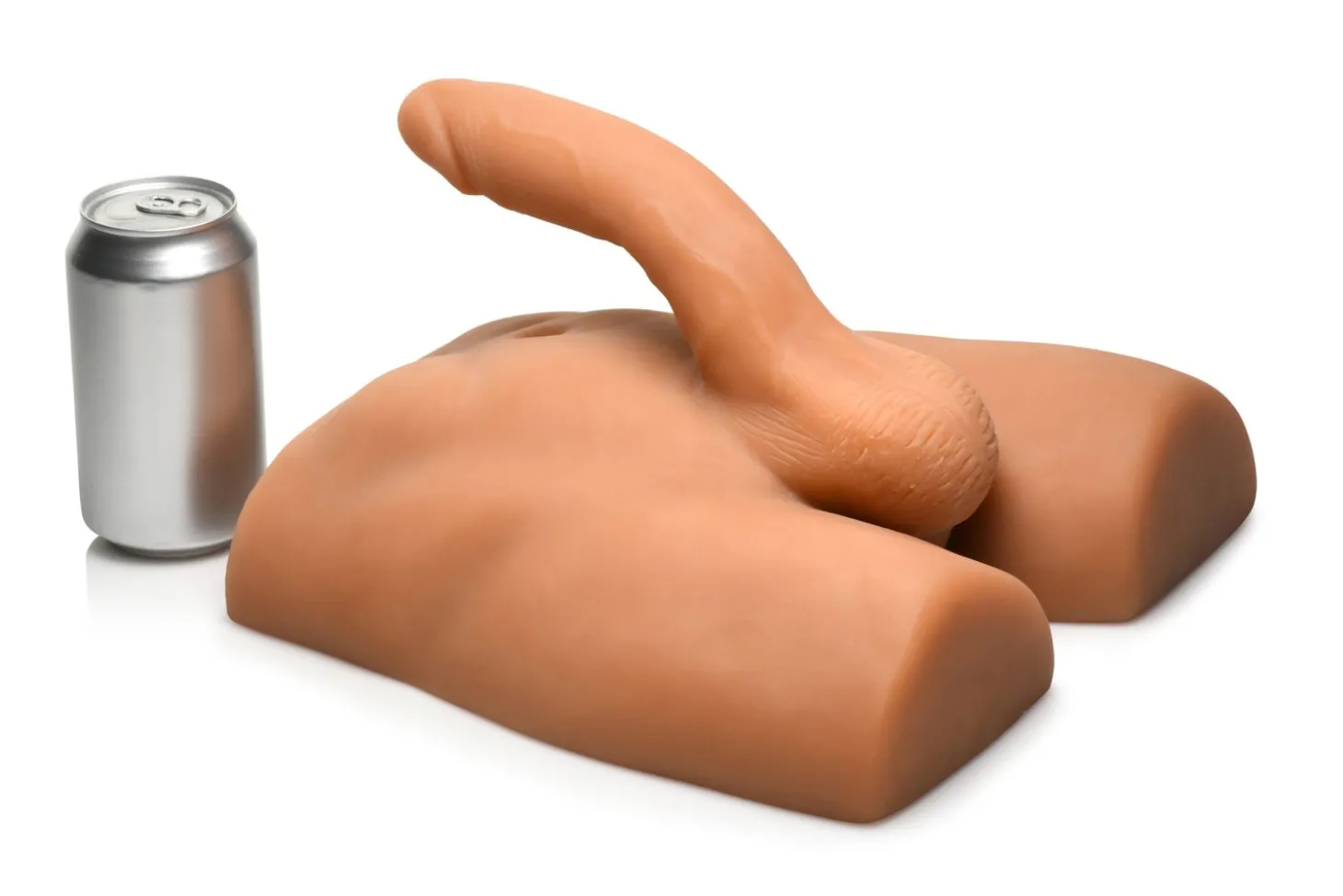 JOCK - Ass Masturbator met Positioneerbare Dildo - Mediumkleurig