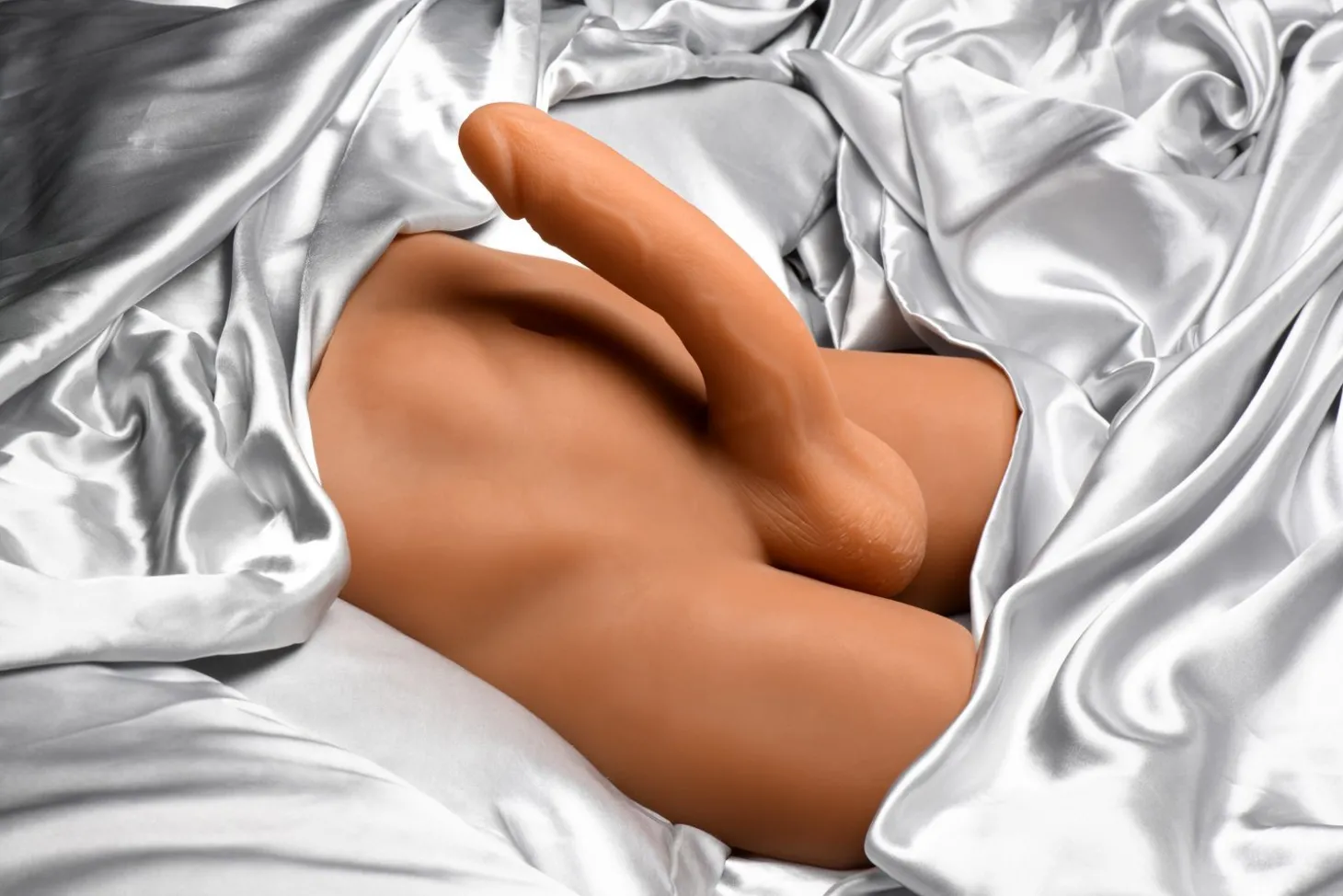 JOCK - Ass Masturbator met Positioneerbare Dildo - Mediumkleurig