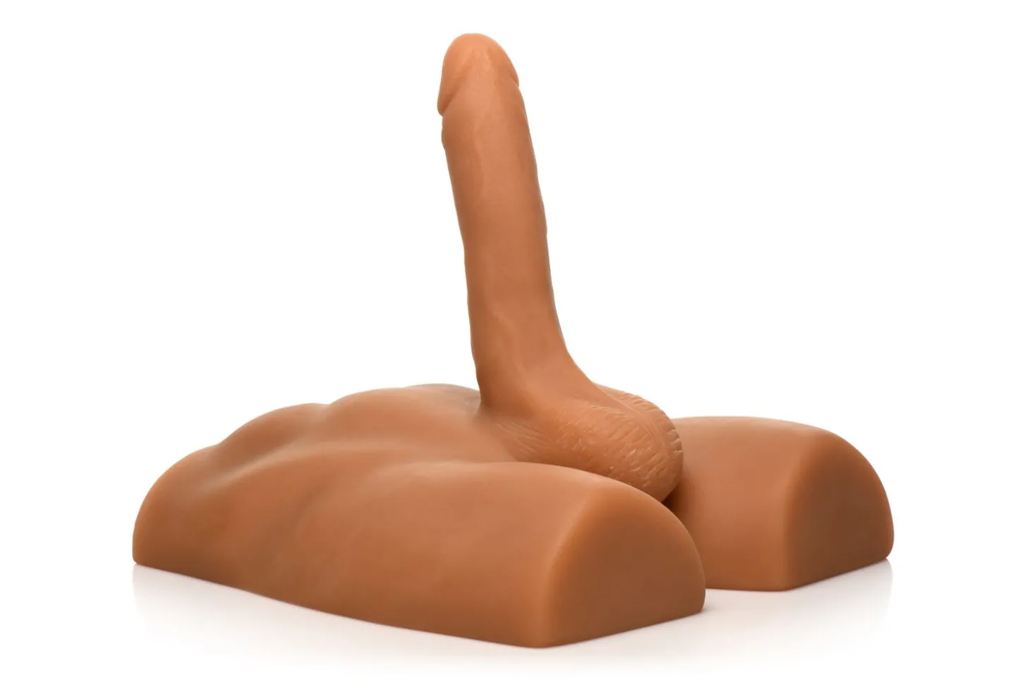 JOCK - Ass Masturbator met Positioneerbare Dildo - Mediumkleurig